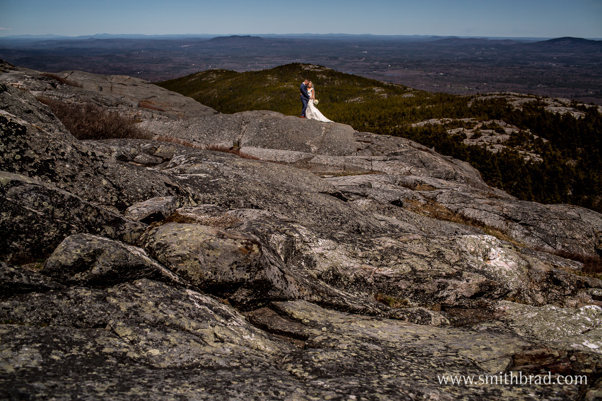 Adventure wedding photography Mount Monadnock New Hampshire