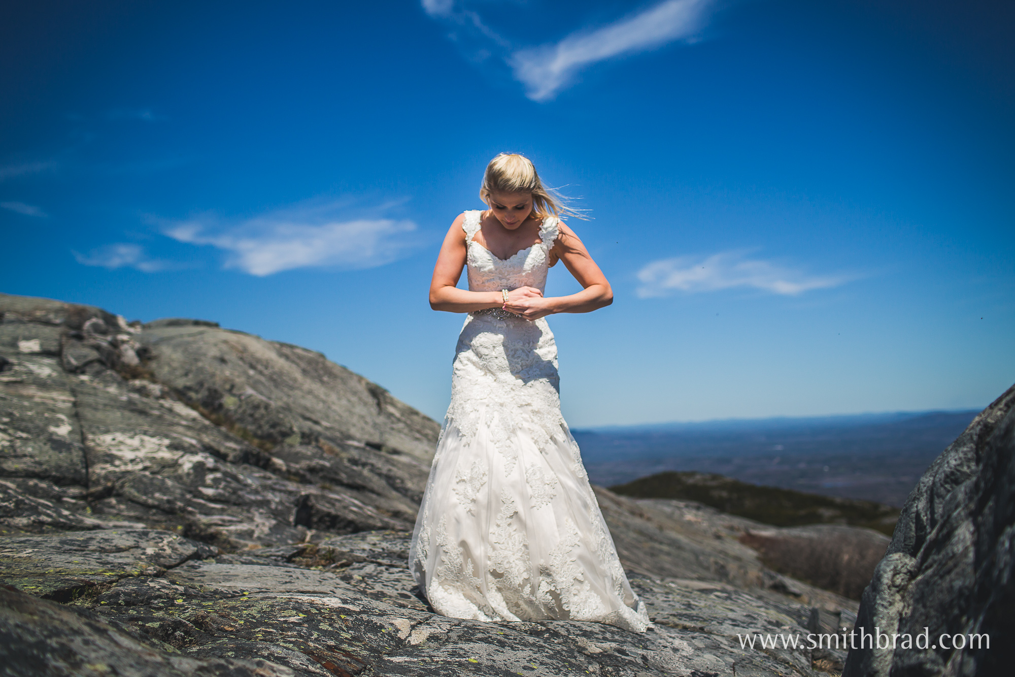 Adventure wedding photography Mount Monadnock New Hampshire
